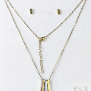 Collar de tres tonos con intención
