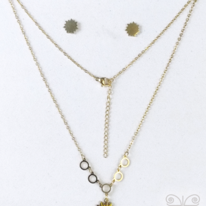 Set de collar y aretes de sol