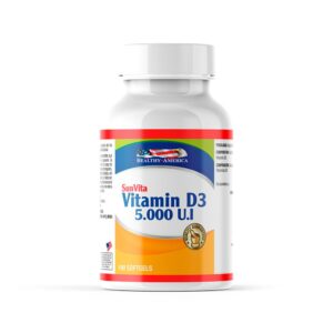 Vitamina D3 5000 U.I x 100 softgels - Luz Interior